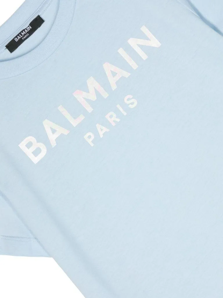 balmain T-shirt stampa logo