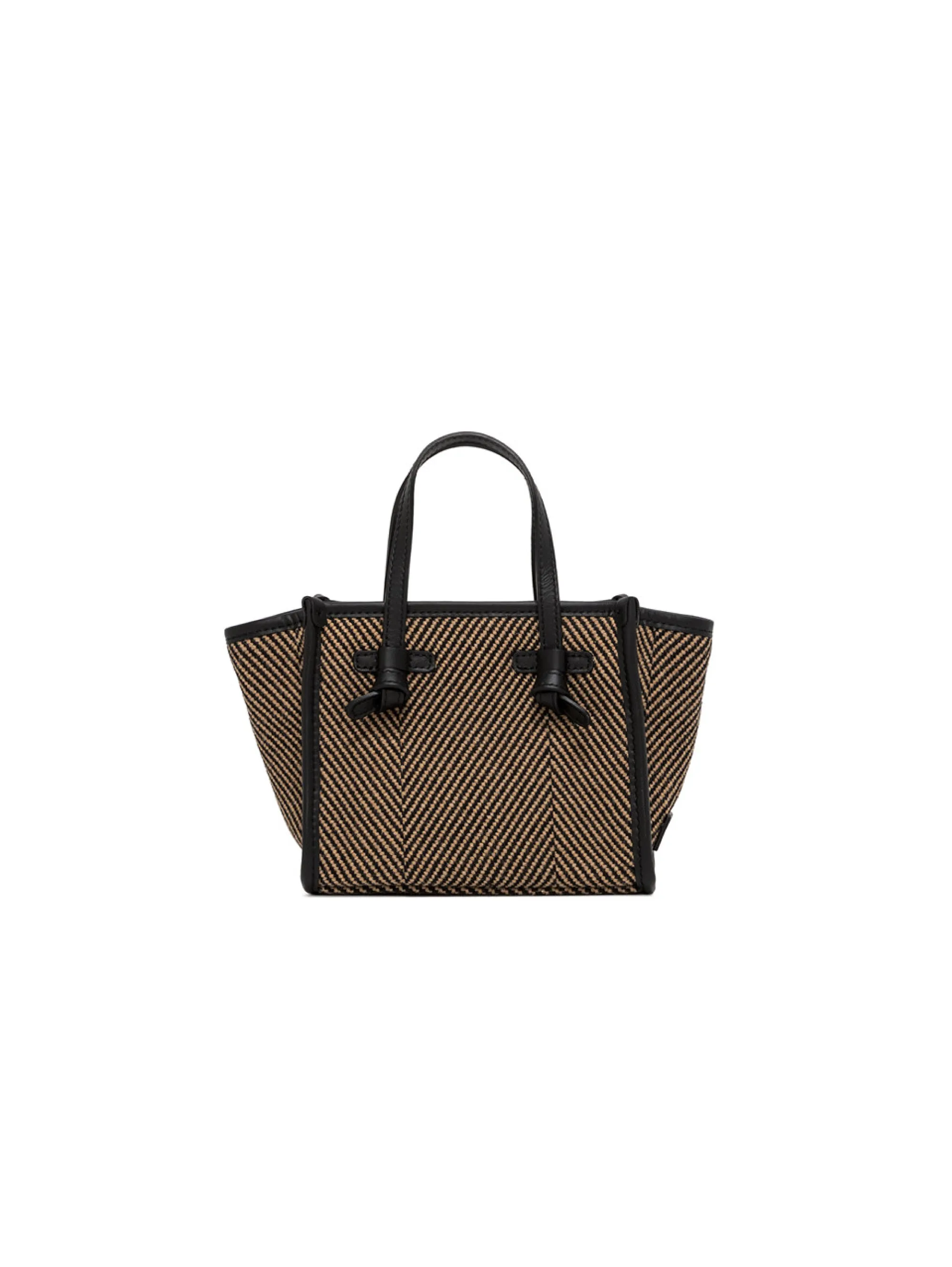 Borsa a Mano Miss Marcella Spigato Nero/Beige
