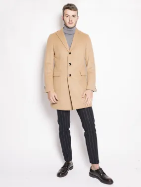 Cappotto Monopetto Cammello