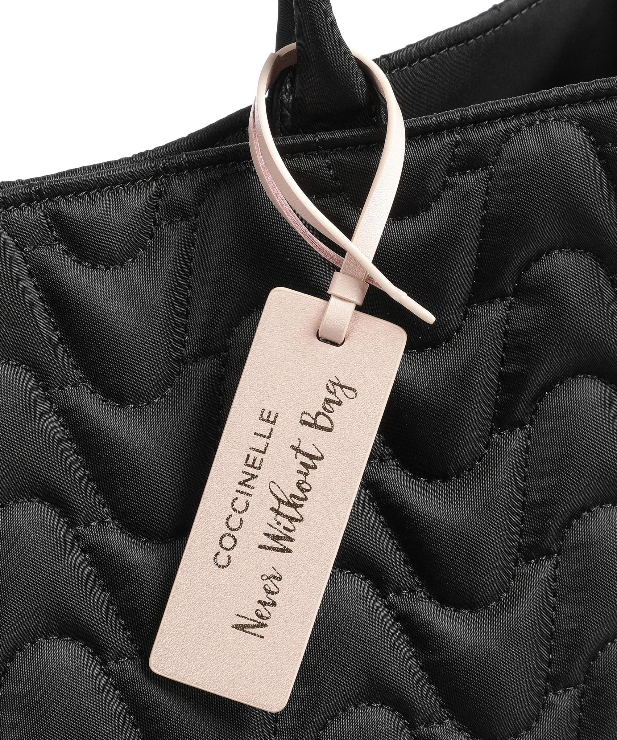  Coccinelle Never Without Bag Nylon Mat Borsa a mano nylon nero  