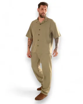Coordinato LUKAS camicia e fondo ampio verde