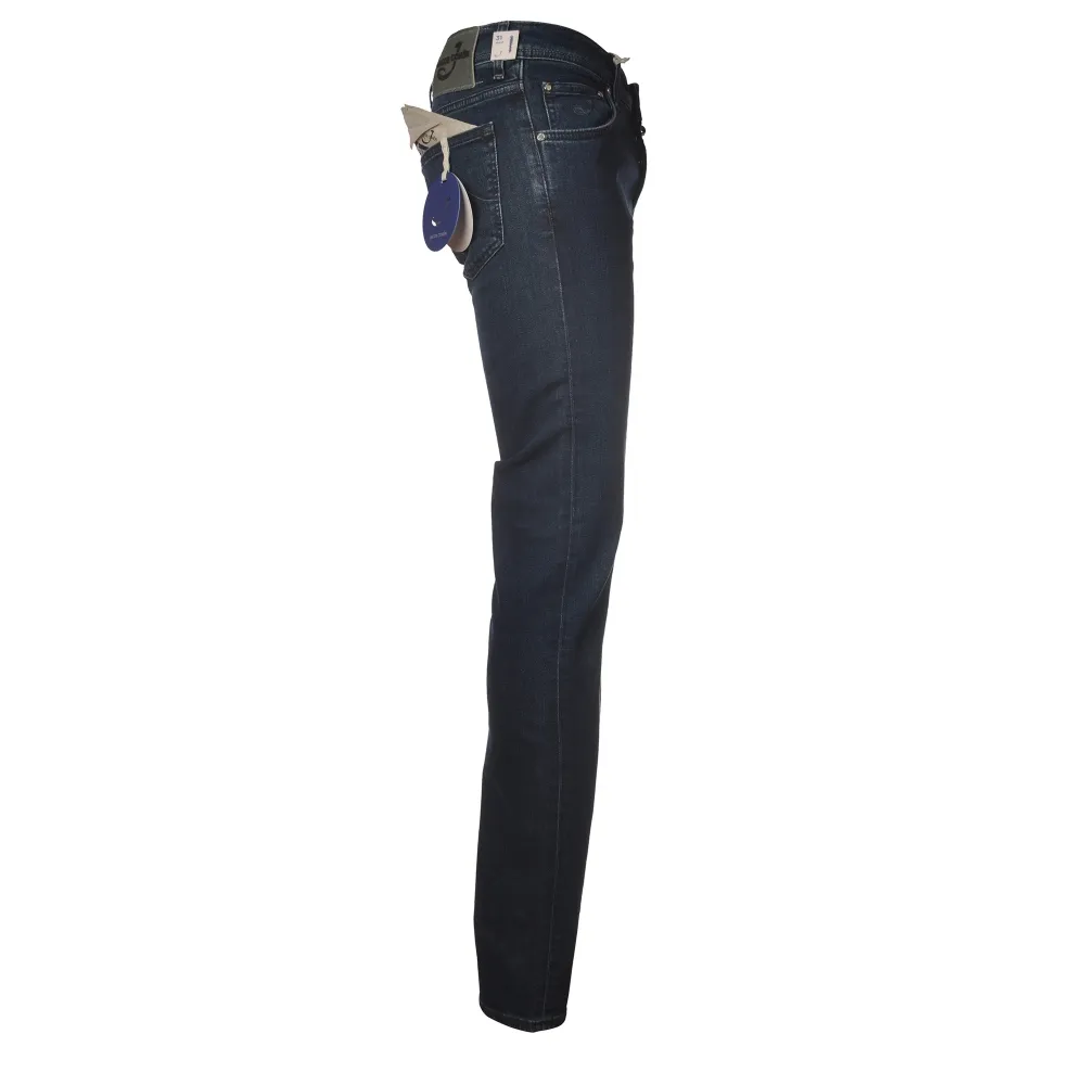 Jacob Cohën - Jeans 5 Tasche Slim Fit - Denim Scuro - Pantaloni - Made in Italy - Luxury Exclusive Collection