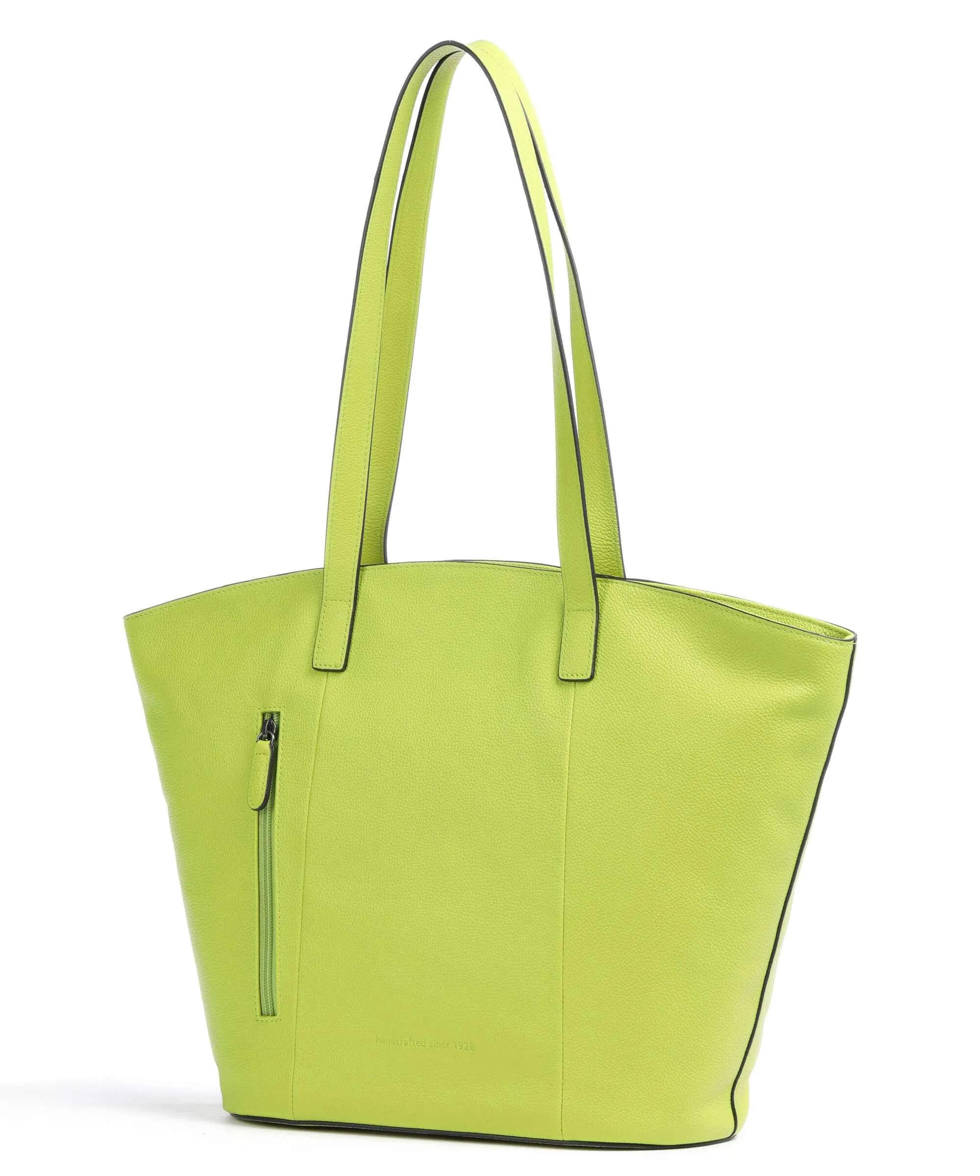 Picard PPPP Borsa shopper pelle di vacchetta grana verde chiaro  