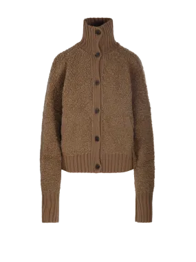  SANDBEIGE  WOMAN SANDBEIGE BROWN WOOL BON POINT CARDIGAN